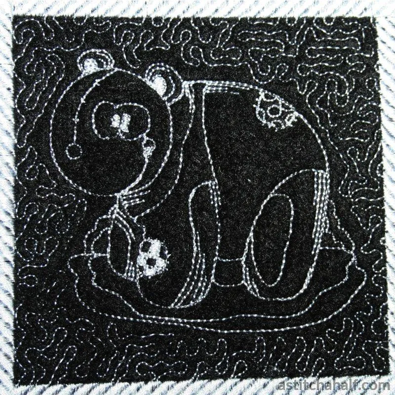 Pandas Trapunto