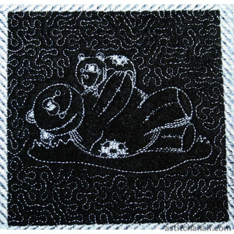 Pandas Trapunto