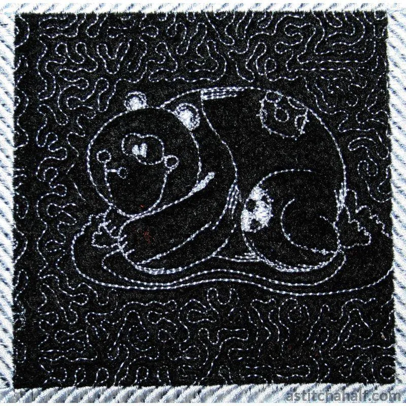 Pandas Trapunto