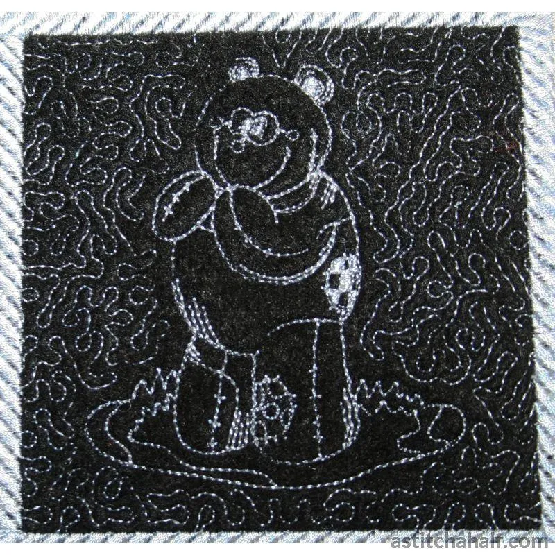 Pandas Trapunto