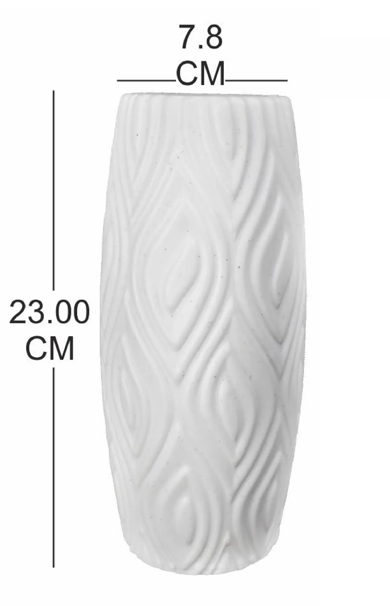 Plastic Garden'S Need Designer Decorative Round Shape White Beautiful Showpiece Fancy Flower Pot Unique Design Vase For Gift Purpose/Home/Office/Table/Garden Décor - Set Of 2