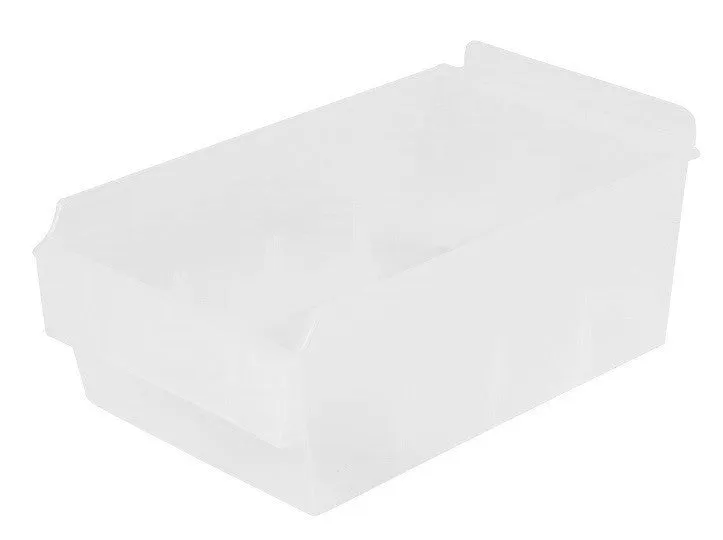 Plastic Slatwall Bins, Shelfbox 200, 8.75 x 5.5 x 3.37