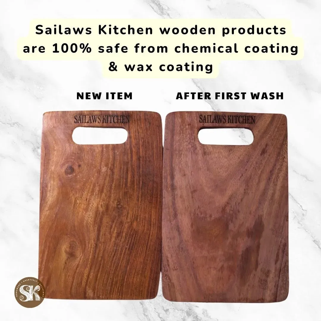 Premium 3 Cubed Wooden Spice Box from Sailaws Kitchen | Break-Free Fiberglass Lid