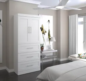Pur 36W Wardrobe with 3 Drawers - Available in 5 Colours