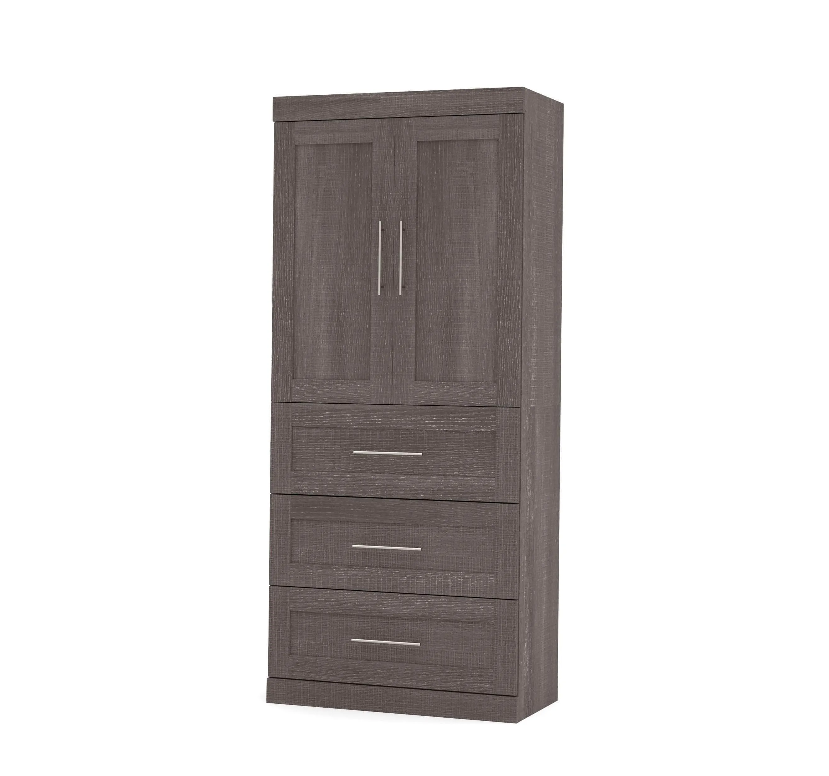 Pur 36W Wardrobe with 3 Drawers - Available in 5 Colours
