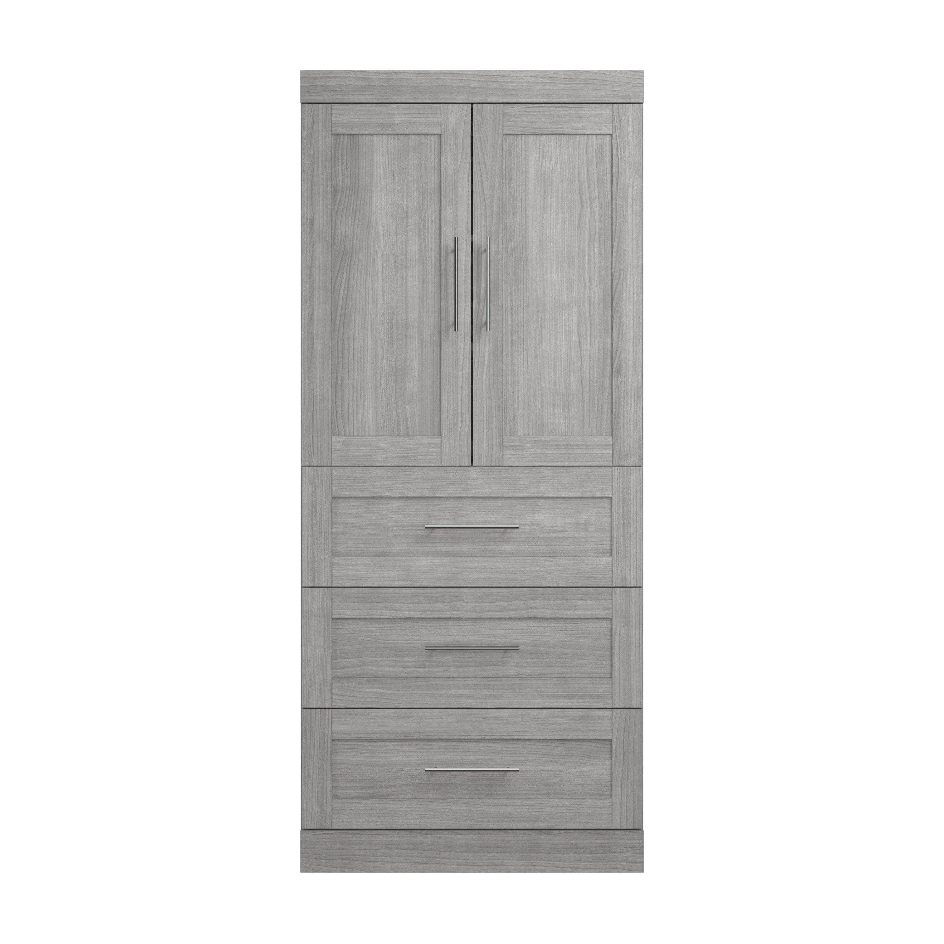 Pur 36W Wardrobe with 3 Drawers - Available in 5 Colours