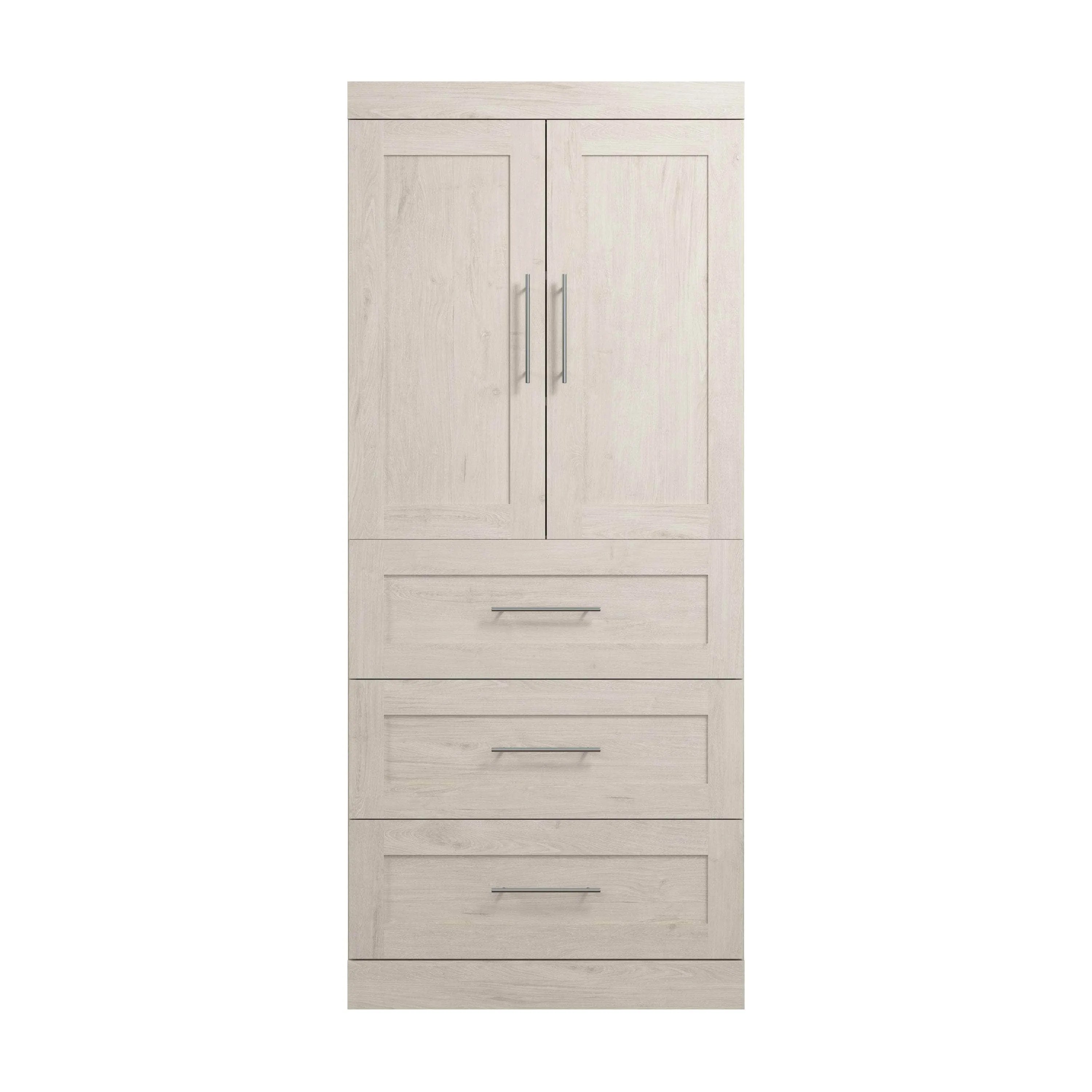 Pur 36W Wardrobe with 3 Drawers - Available in 5 Colours
