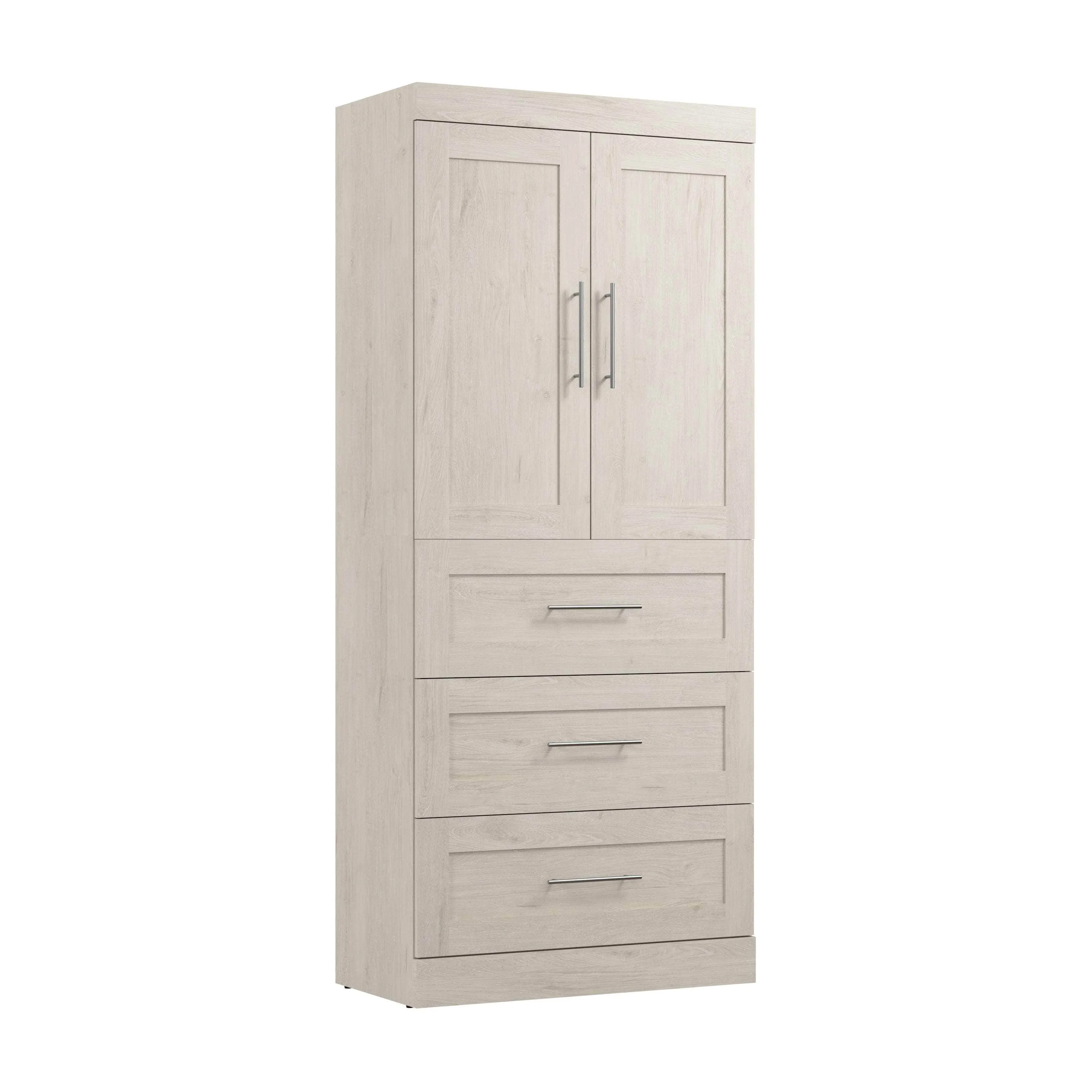 Pur 36W Wardrobe with 3 Drawers - Available in 5 Colours