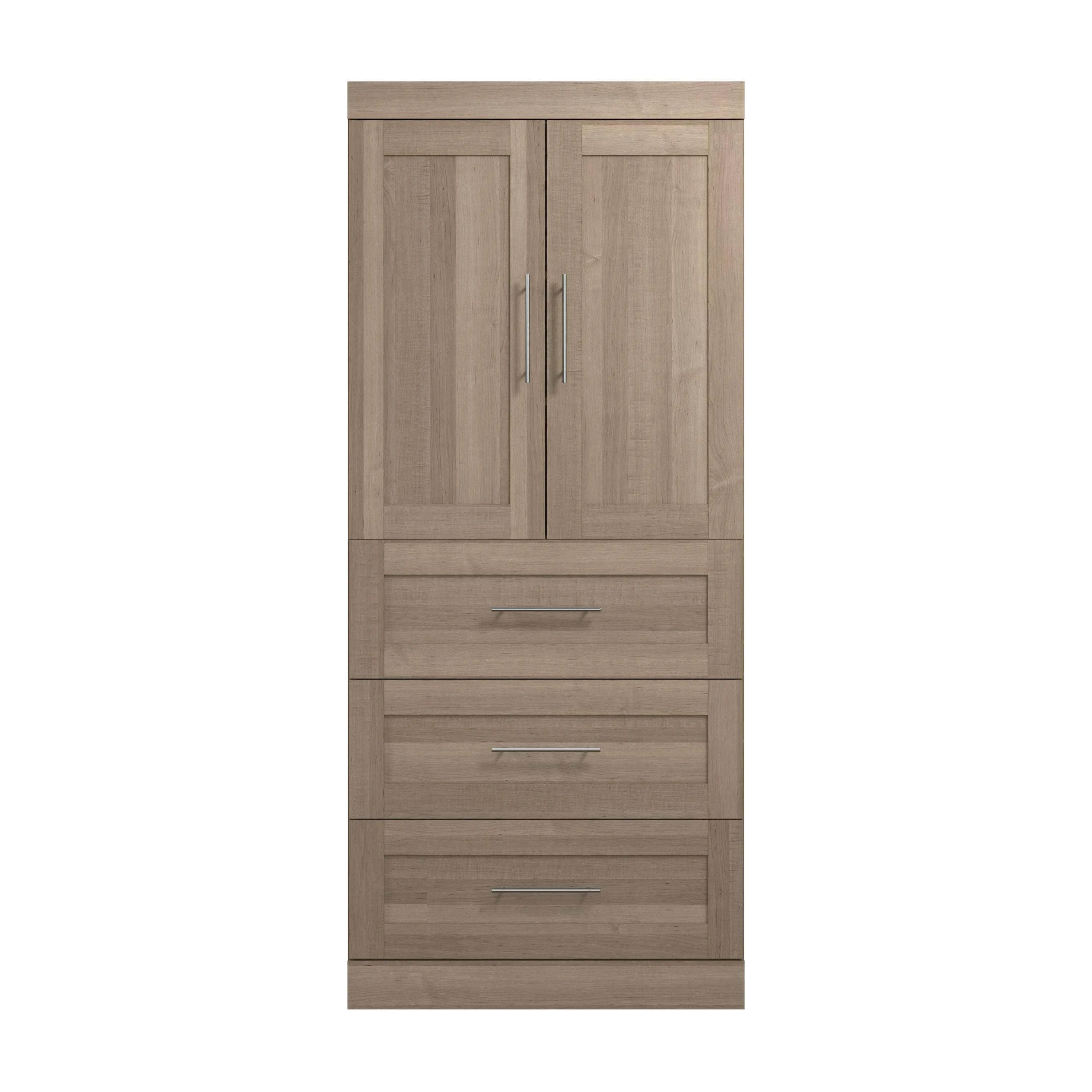 Pur 36W Wardrobe with 3 Drawers - Available in 5 Colours