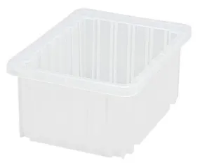 Quantum DG91050CL Clear-View Dividable Grid Containers, 8.25" x 10.88" x 5"