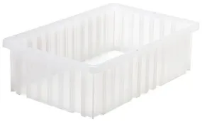Quantum DG92050CL Clear-View Dividable Grid Containers, 10.88" x 16.5" x 5"
