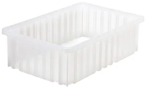Quantum DG92050CL Clear-View Dividable Grid Containers, 10.88" x 16.5" x 5"