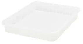 Quantum DG93030CL Clear-View Dividable Grid Containers, 17.5" x 22.5" x 3"