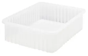 Quantum DG93060CL Clear-View Dividable Grid Containers, 17.5" x 22.5" x 6"