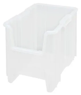 Quantum QGH600CL Heavy-Duty Clear-View Giant Stack Bins, 10.88" x 17.5" x 12.5"
