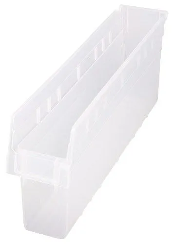 Quantum QSB805CL Clear-View Store-Max Shelf Bins, 4.38" x 23.63" x 8"