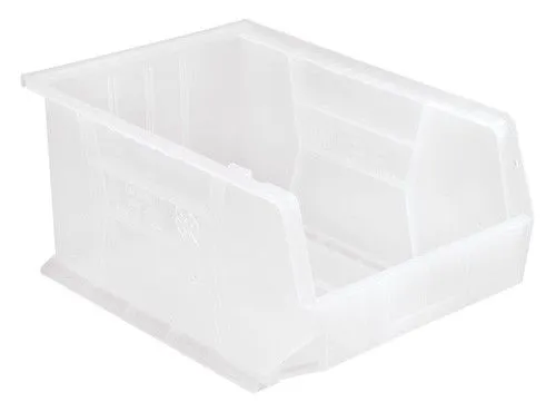 Quantum QUS255CL Ultra Clear-View Stack & Hang Bins, 11" x 16" x 8"