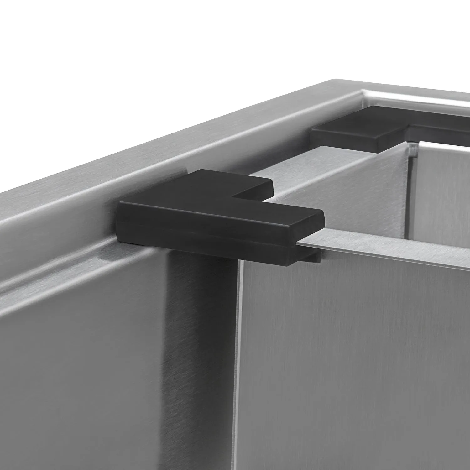 Ruvati 25 x 22 inch Workstation Drop-in Tight Radius Topmount 16 Gauge Stainless Steel Ledge Kitchen Sink Single Bowl