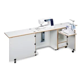 Sewing and Serger Cabinet Combo 1050 in White