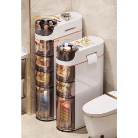 Slim Rolling Bathroom Cabinet