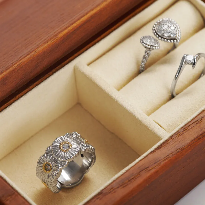 Solid Wood Jewelry Storage Box With Magnetic Cover SM163 - Restocking