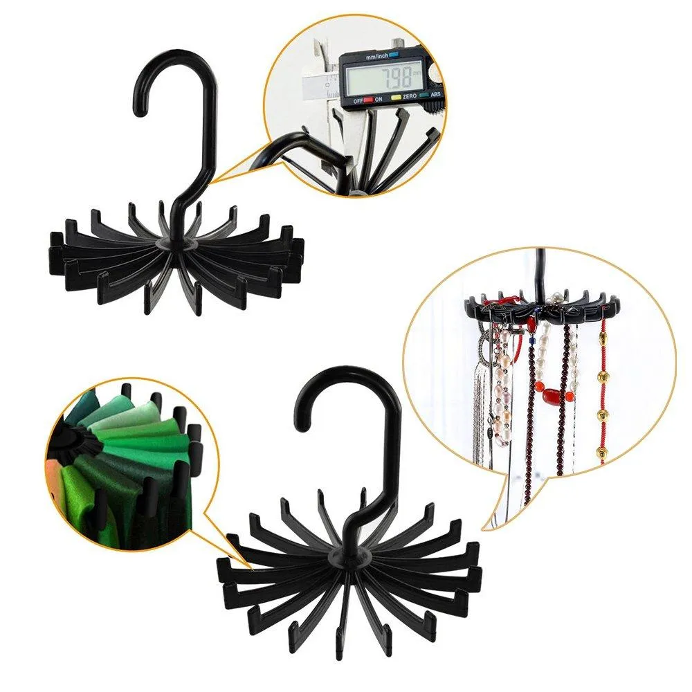 Space Saving Hanger Clothes Hangers Magic Hanger 360 Swivel Keep Your Clothes Organized Wrinkle-Free. 4 Pack Wardrobe Metal Hanger,1 Pack Tie Rack Belt Hanger Hook