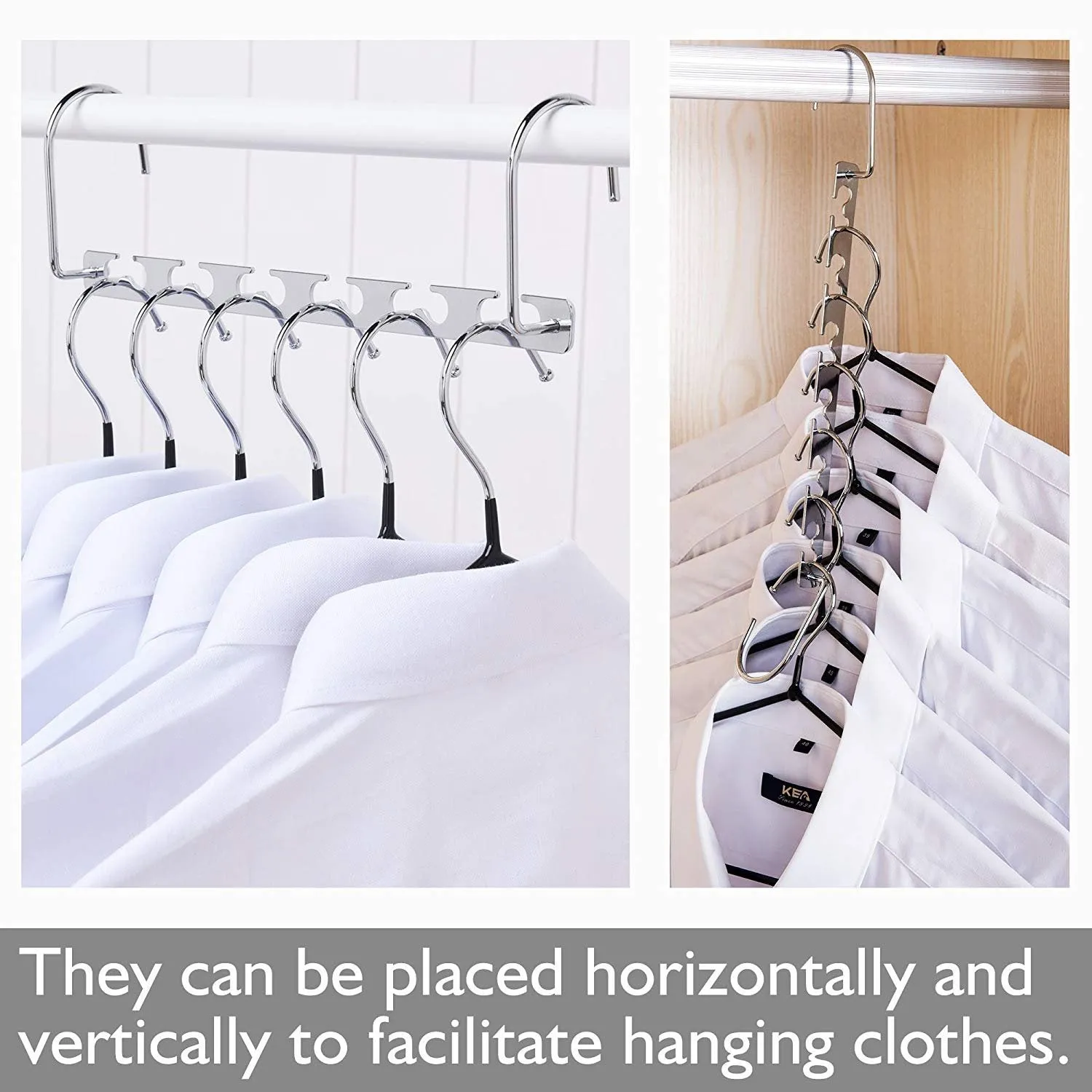 Space Saving Hanger Clothes Hangers Magic Hanger 360 Swivel Keep Your Clothes Organized Wrinkle-Free. 4 Pack Wardrobe Metal Hanger,1 Pack Tie Rack Belt Hanger Hook