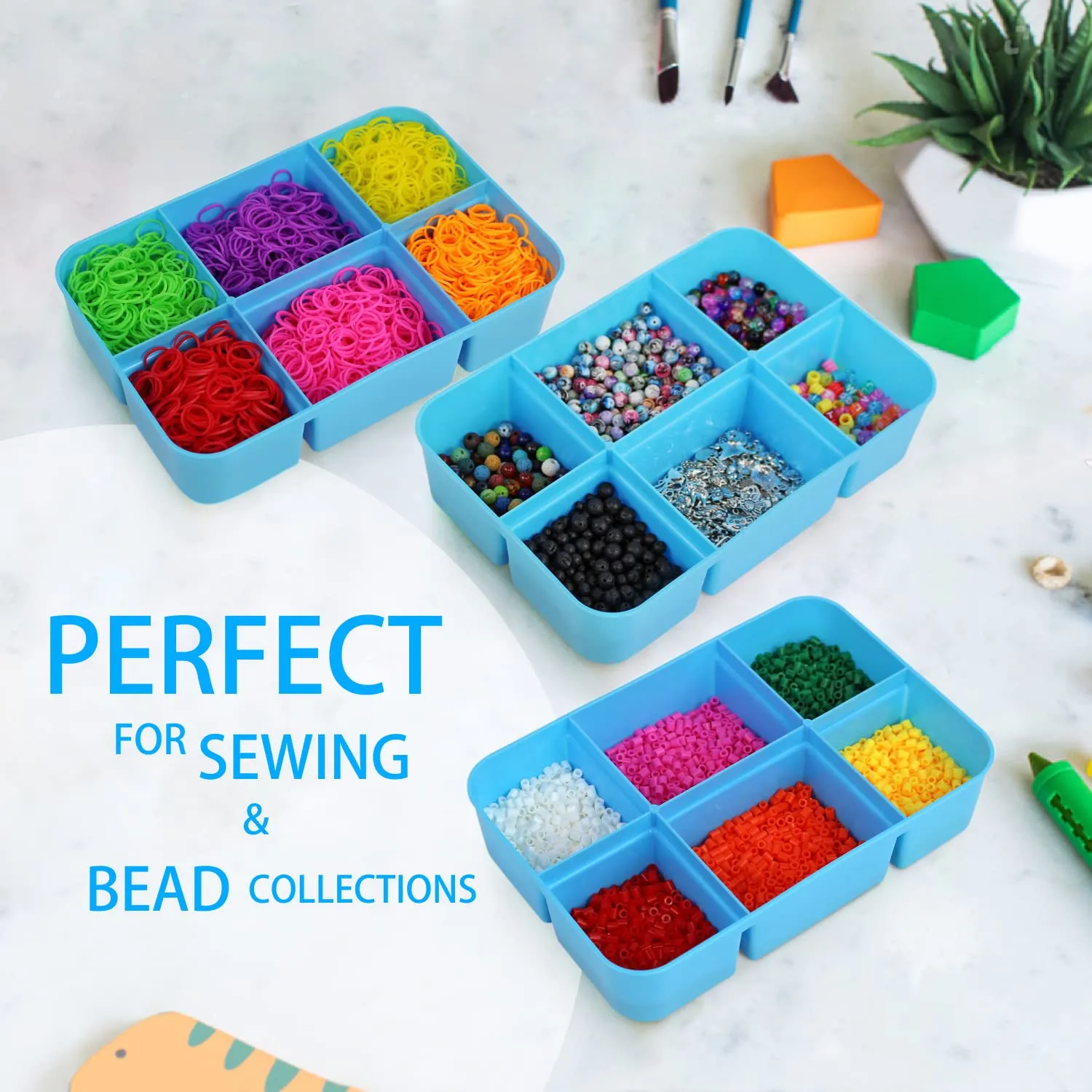Stackable Storage Container With 2 Trays  Gray  Craft Storagecraft