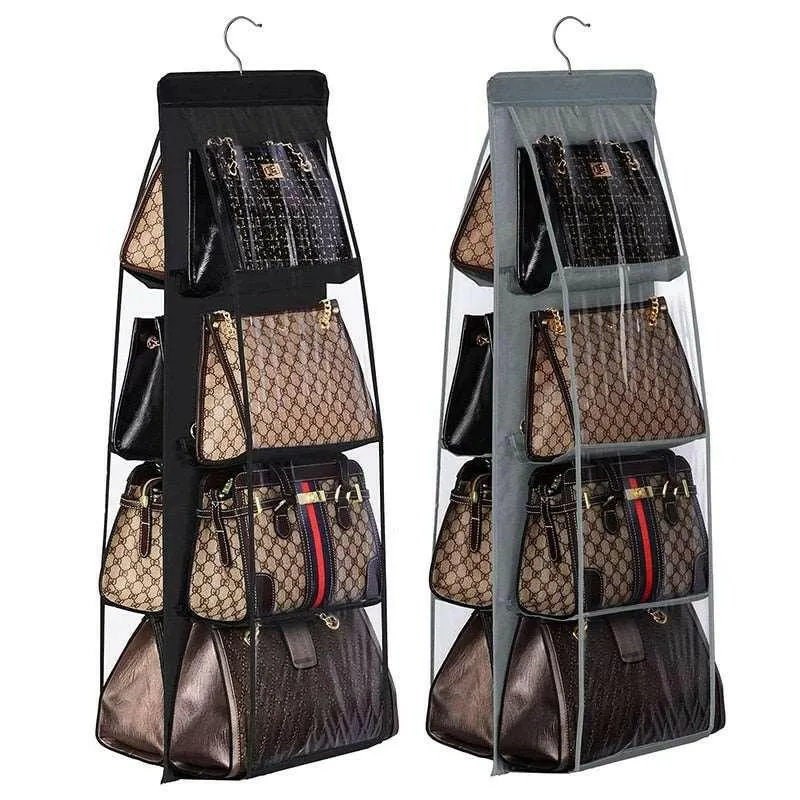 Stainless Steel 360-Degree Rotation Closet Hook Organizer