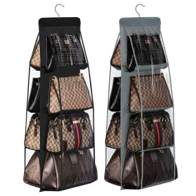 Stainless Steel 360-Degree Rotation Closet Hook Organizer