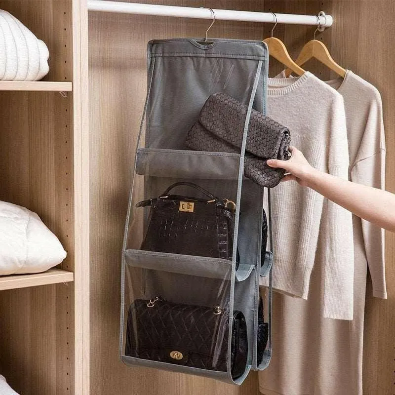 Stainless Steel 360-Degree Rotation Closet Hook Organizer