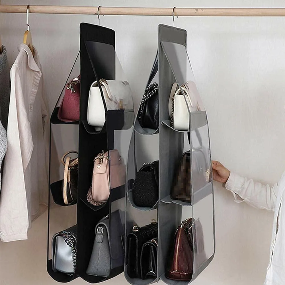 Stainless Steel 360-Degree Rotation Closet Hook Organizer