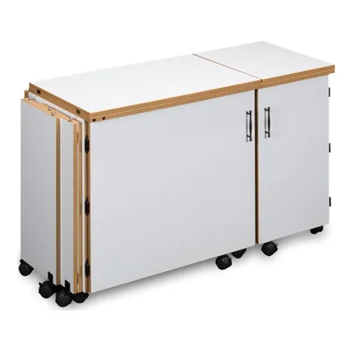 Sylvia 1050Q Quilting & Serging Combo Cabinet in White