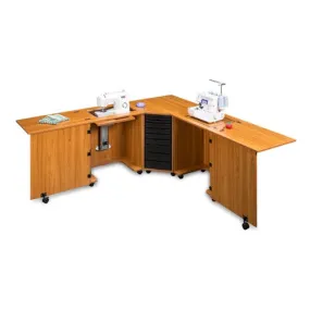 Sylvia Model 1710 Combo Cabinet in Teak