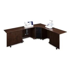 Sylvia Model 1810 Combo Cabinet in Brown Pearwood