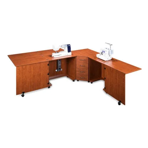 Sylvia Model 1810Q Combo Cabinet in Sunset Cherry