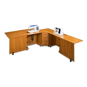 Sylvia Model 1810QR Combo Cabinet in Teak
