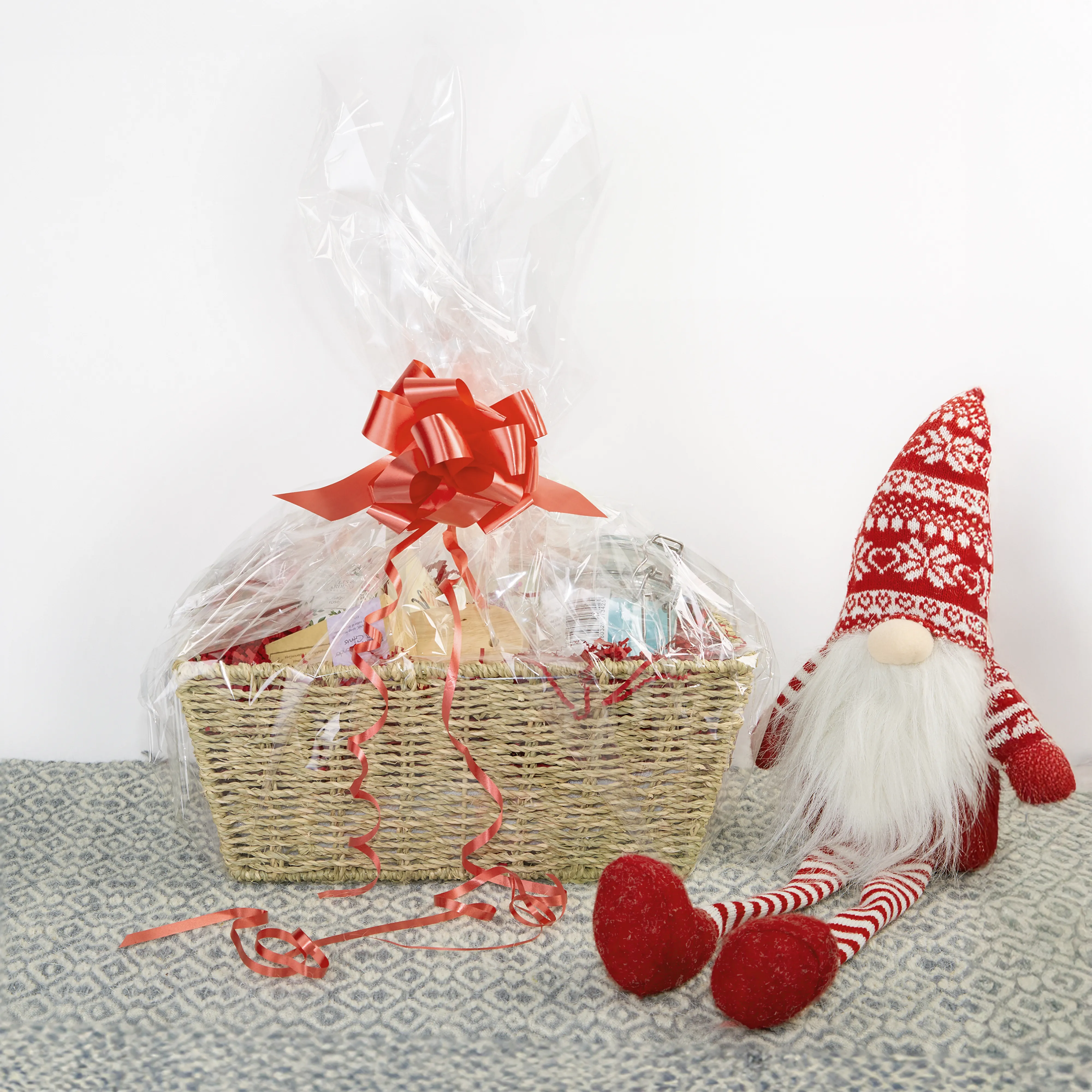 Tapered Seagrass Storage Basket Tray