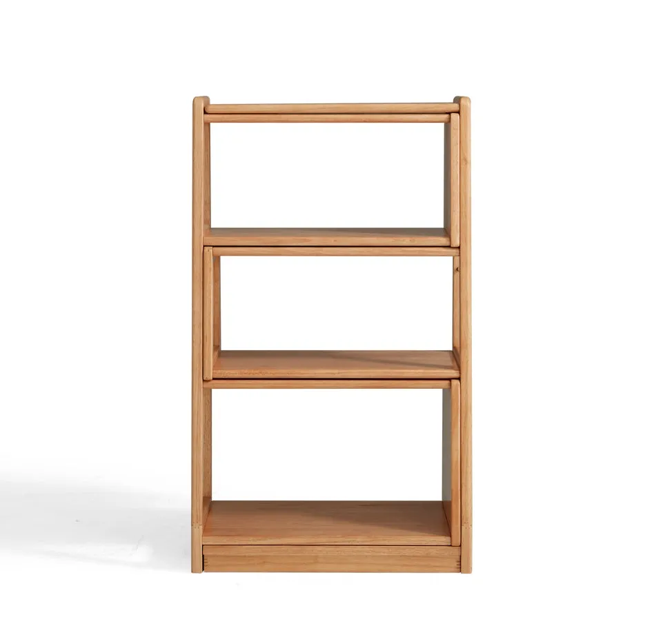 Tello Solid Timber Extendable Convertible Bookcase Adjustable Multi Function Storage/Corner Book Shelf