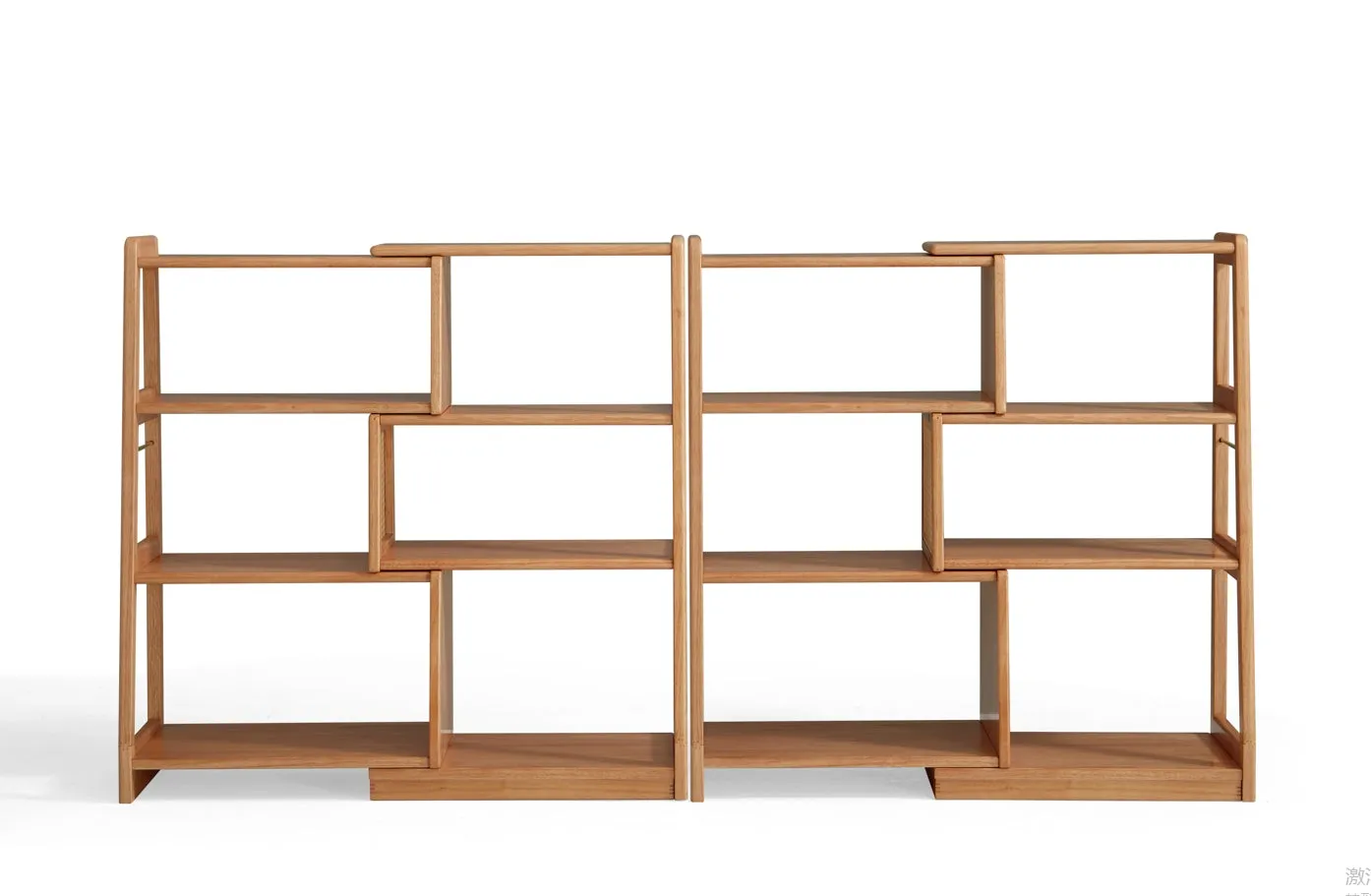 Tello Solid Timber Extendable Convertible Bookcase Adjustable Multi Function Storage/Corner Book Shelf