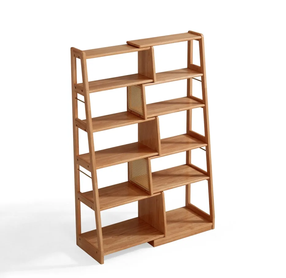 Tello Solid Timber Extendable Convertible Bookcase Adjustable Multi Function Storage/Corner Book Shelf