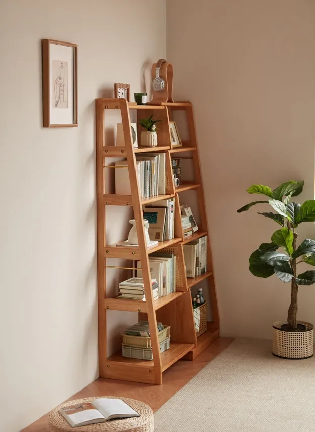 Tello Solid Timber Extendable Convertible Bookcase Adjustable Multi Function Storage/Corner Book Shelf
