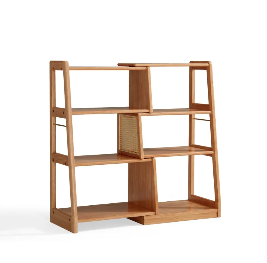 Tello Solid Timber Extendable Convertible Bookcase Adjustable Multi Function Storage/Corner Book Shelf