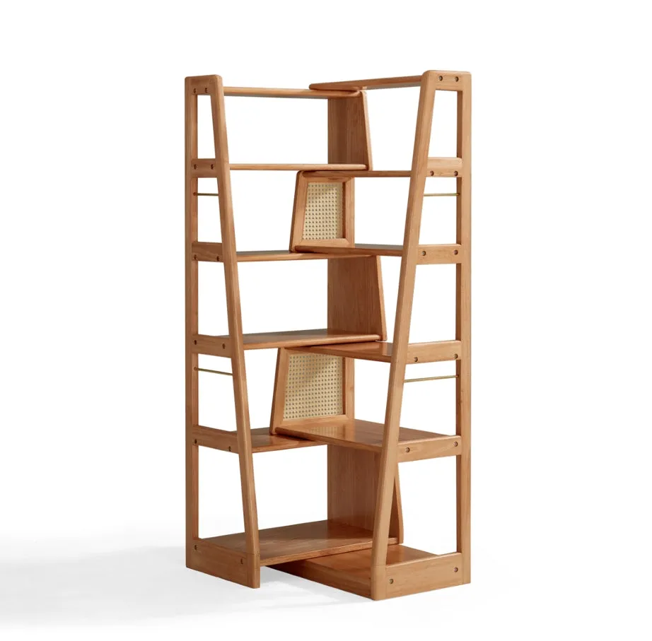 Tello Solid Timber Extendable Convertible Bookcase Adjustable Multi Function Storage/Corner Book Shelf