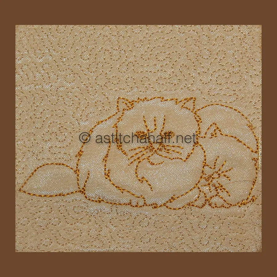 Trapunto Persian Cats