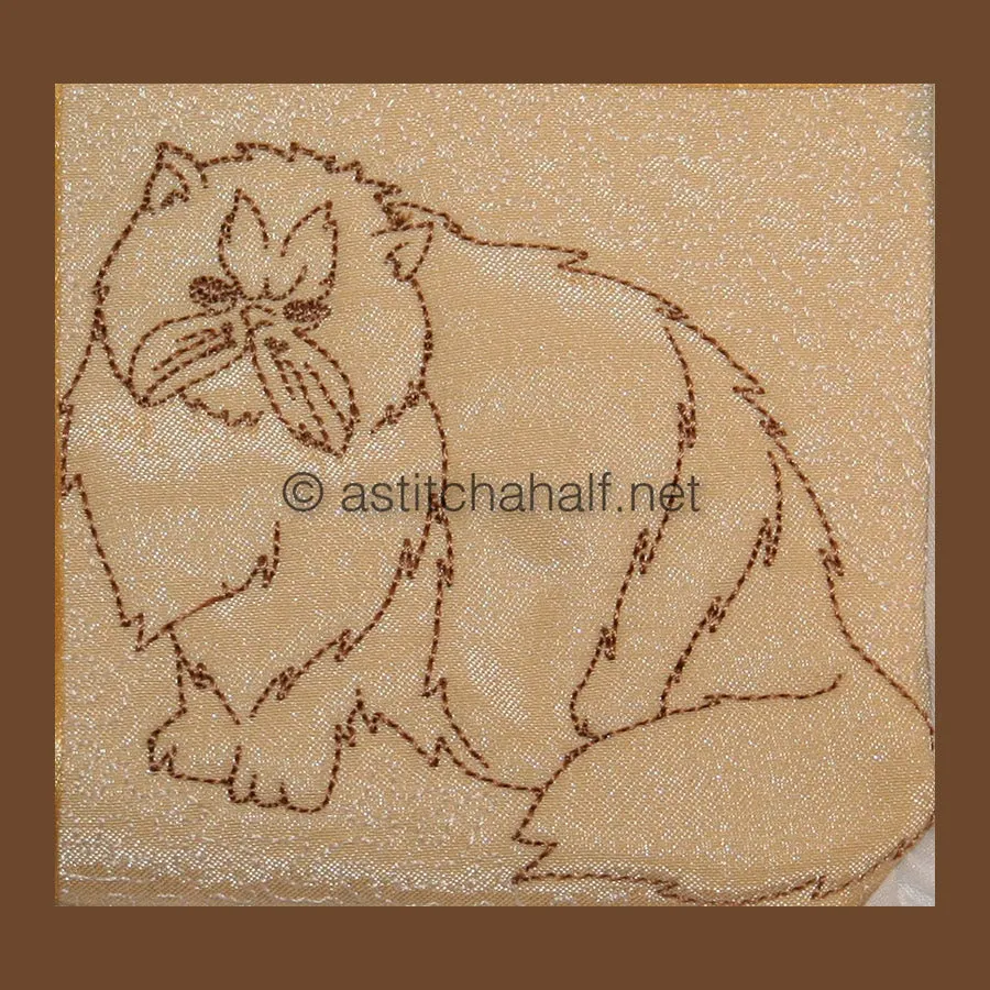 Trapunto Persian Cats