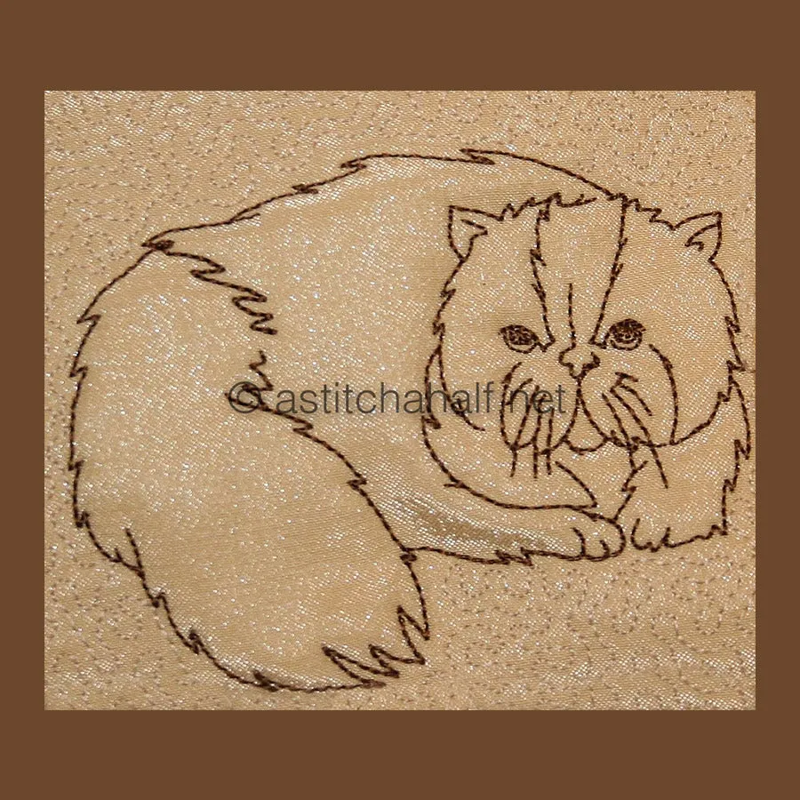 Trapunto Persian Cats