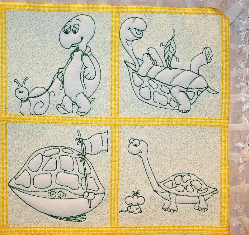 Trapunto Turtle Time Combo