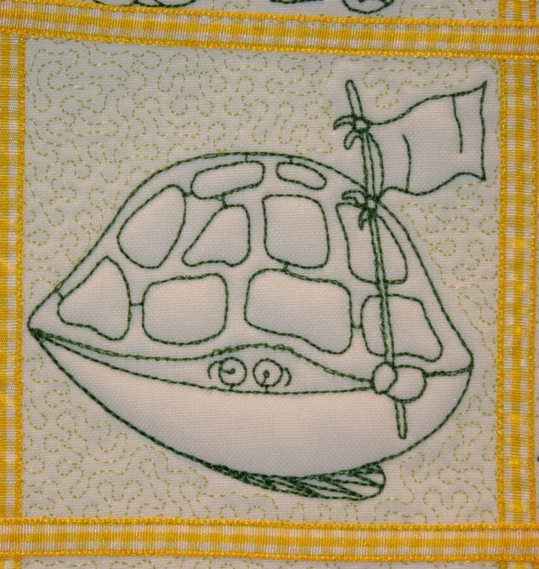 Trapunto Turtle Time Combo