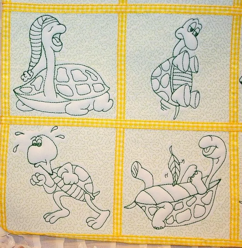 Trapunto Turtle Time Combo